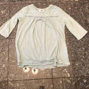 light blue half sleeve shirt. size 8